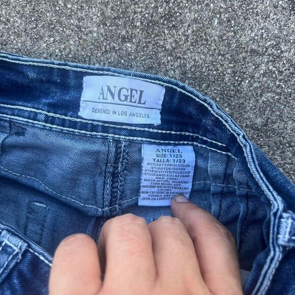 Vintage Y2K women’s Angel jeans, boot cut size 1 - Picture 4 of 8